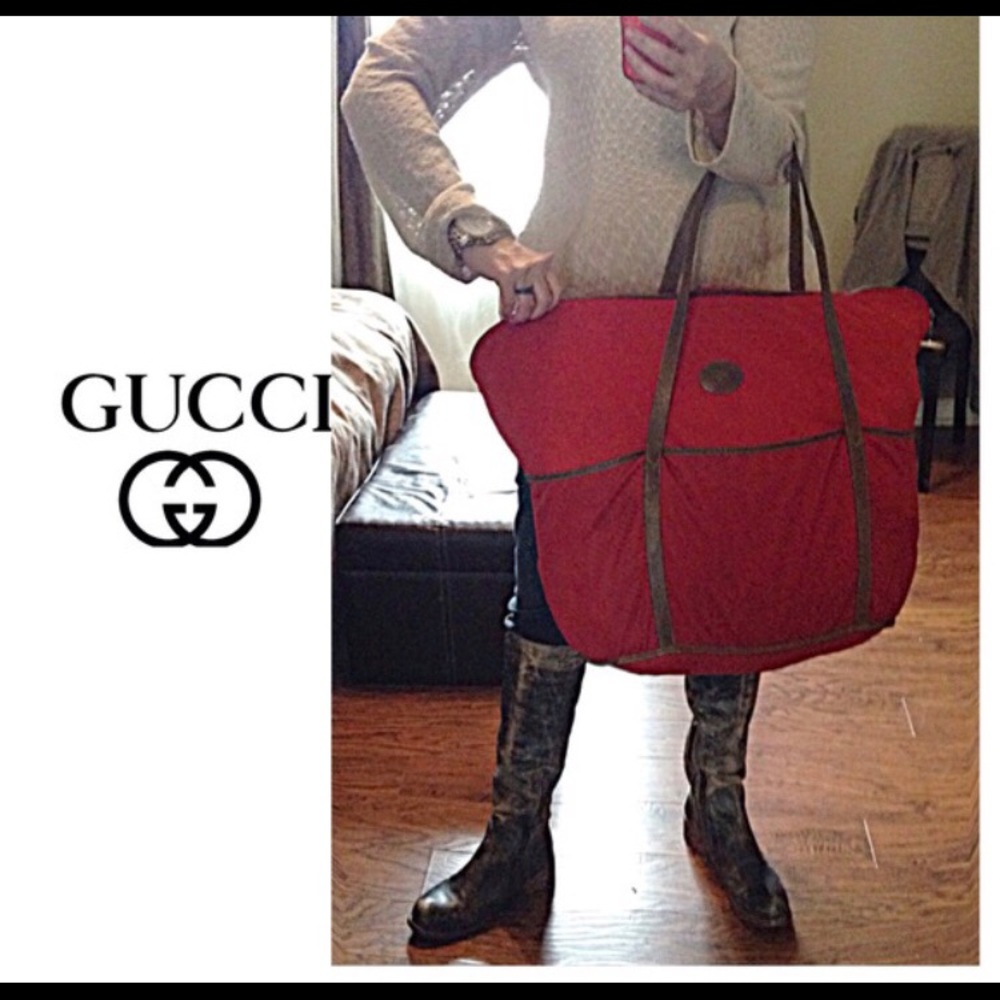 🎀Authentic Gucci Tote Bag, Huge!